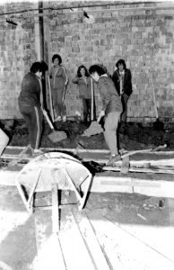A Húskombinát építése - 1976